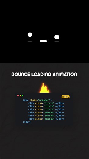 Bounce Loading Animation #html #css3 #programming #coding #javascripttutorial #instatushq