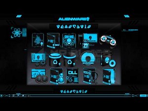 Alienware® Eclipse Premium Theme for Windows Se7en with 7tsp Alienware® Eclipse Icon Pack 4K UltraHD