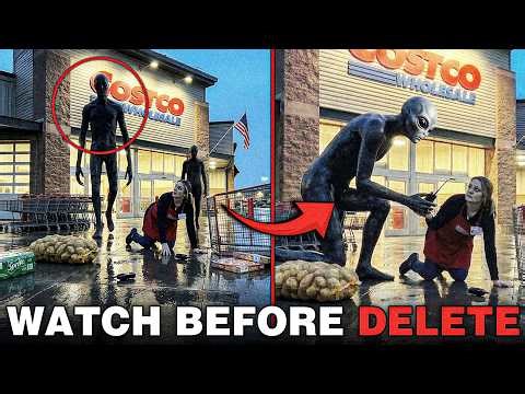 Leaked Footage of a Tall Alien Inside a Costco Wholesale — Caught on Camera and Shocking!