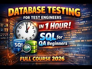 Database Testing for Test Engineers in 1 Hour | SQL for QA Beginners (Full Course 2026)