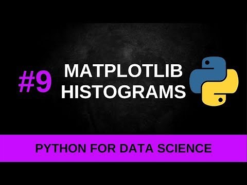 Python Data Science Tutorial #9 - Plotting Histograms with Matplotlib