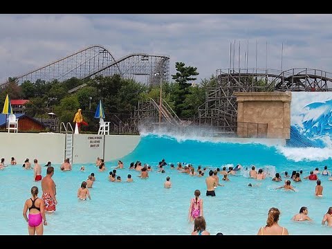 Super Giant Wave Pool Mt. Olympus Poseidon's Rage - HUGE WAVE