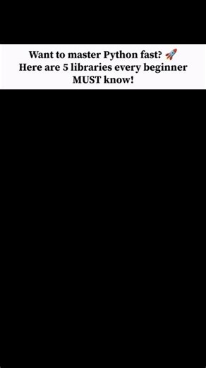 Top 5 Python Libraries Every Beginner Must Know | Python Tutorial