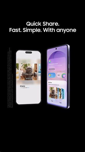 🐱 Sharing across different devices has never been easier. #QuickShare makes it simple to transfer large files, now sending them directly to AirDrop®. Enjoy a quick and flawlessly smooth sharing experience with anyone. #GalaxyS26Ultra #AirDrop Learn more: samsung.com