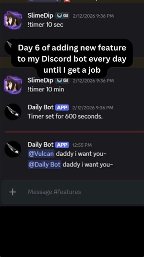 Day 6 of adding new feature to my Discord bot every day until I get a job #coding #discord #python