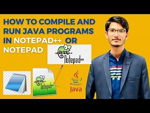 How to compile and run JAVA programs in Notepad++ Or Notepad | Compile and Run Java Program in CMD.