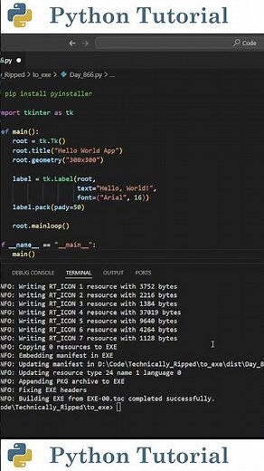 Turn Python Scripts Into Executable Files | Python Tutorial
