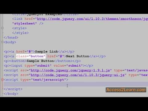 jQuery UI Creating Simple Buttons