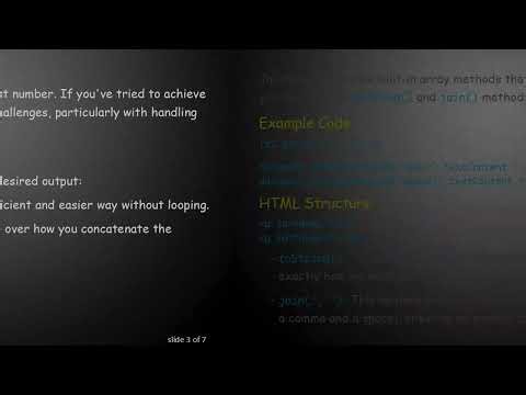 How to Set All Array Elements in an HTML Element Using JavaScript Efficiently