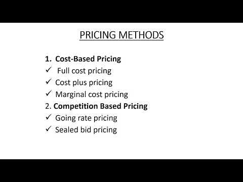 Pricing Methods