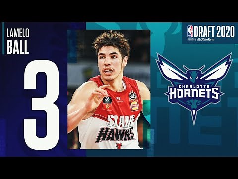 LaMelo Ball Goes #3 In The 2020 #NBADraft!