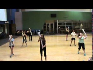 Color Guard rifle routine