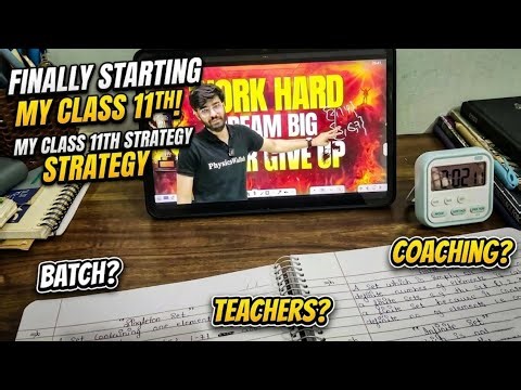 Finally Starting Class 11th! 🔥 Coaching, Batch & Teachers REVEALED | Study Vlog #1
