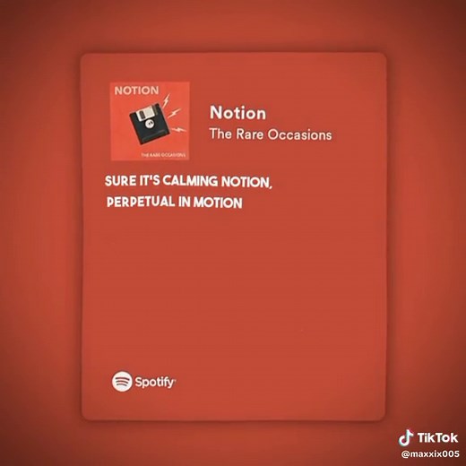 The Rare Occasions: Notion Song for Calming Dreams