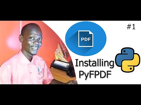 #1 How to Create PDF Files in Python using PyFPDF or FPDF Installtion