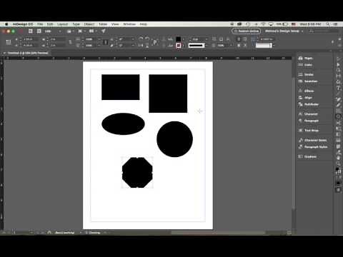 Creating basic shapes in InDesign