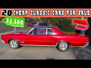 20 BEST CHEAP CLASSIC CARS for Sale Today! Classic Cars SALE!