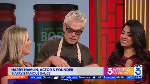 Harry Hamlin Brings His Famous Sauce to the KTLA Weekend Morning News