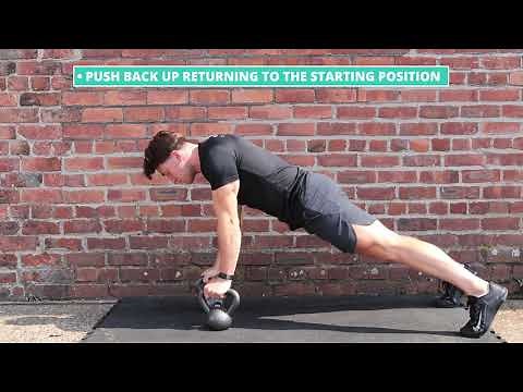 How To Do Kettlebell Push Up with Row | Exercise Demo