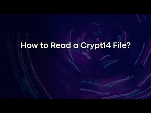 How to Read a Crypt14 File?