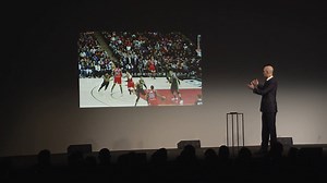 Adam Silver turns hotel ballroom into the United Center, with an assist from Bill Murray at NBA All-Star Tech Summit in Chicago. | NBA