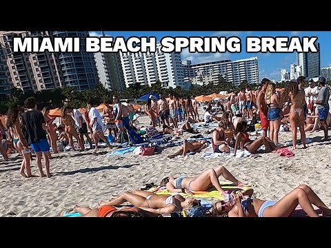 Spring Break South Beach Miami 2021 (Walk Through Crowds with Shoulder Gopro)
