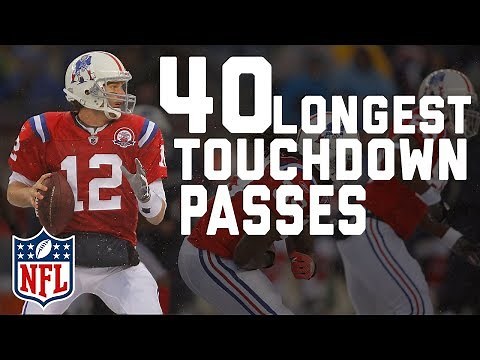 Tom Brady's 40 Longest Touchdown Passes | NFL Highlights