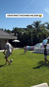 Cristiano Teaching His Son to Dribble — Ronaldo’s Backyard Academy