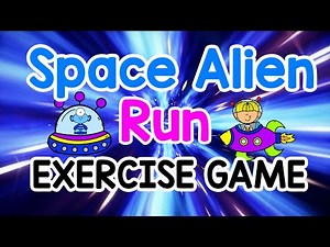 Space Alien Run Game| Brain Break | Kids Exercise | PE Workout (Go Noodle Inspired) Sing Play Create