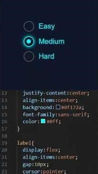Neon Radio Button Animation ⚡ | HTML CSS Only (No JavaScript)