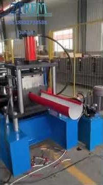 Rain gutter roll forming machine