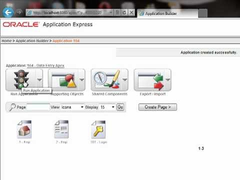 Oracle APEX Simple Data Entry Application