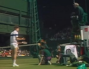 🎾On June 22, 1981 in the first round of the Wimbledon Men's Singles Championship against Tom Gullikson, John McEnroe shouted the now-famous "You cannot be serious!" to the chair umpire in response to a serve being called "out." McEnroe was fined U.S. $1,500 and came close to being thrown out after he called umpire Ted James "the pits of the world" and then swore at tournament referee Fred Hoyles. It made little difference in the end as McEnroe went on to win in straight sets to begin a campaign