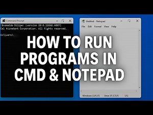 How to Run Java Programs with Command Prompt (CMD) and Notepad in Windows