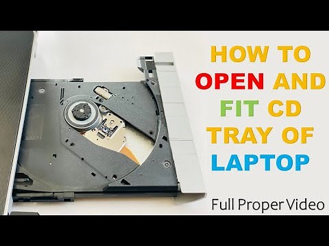 HOW TO OPEN AND INSTALL CD TRAY OF A LAPTOP | Very easy steps | 100% Working😀