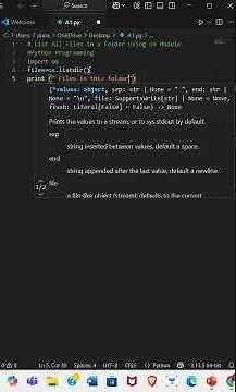 List All Files in a Folder Using OS Module in Python Explained #Python #OSmodule #Coding Programming
