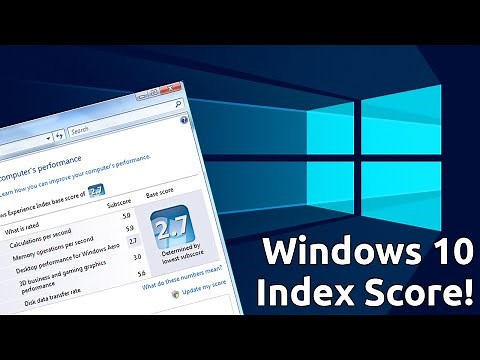 RATE your PC in Windows 10/11