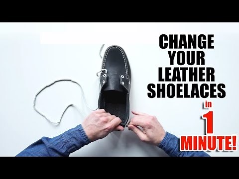 How To Re-lace Boat Shoes in One Minute!