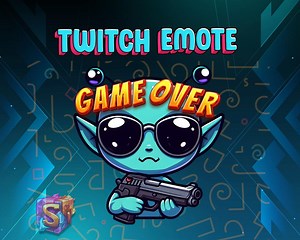 Game Over Alien Emote, Twitch Streamer Emote, Ready to Use, Animated Emote, for Twitch, Discord and More - Etsy UK