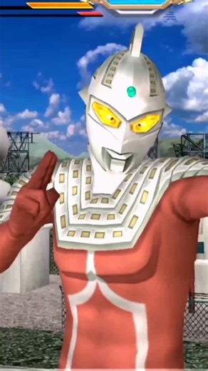 Ultraseven's forehead beam hits Alien Magma💥Ultraman Fighting Evolution 3 game#youtubeshorts