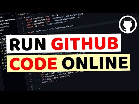How to Run Github Code Online