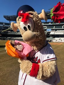 Dunkin, Braves Mascot Team Up For Valentine's Blooper-Gram