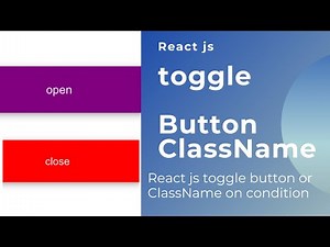 React js toggle | React toggle button | React toggle classname