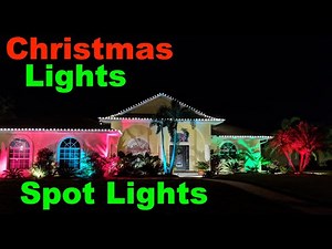 How To Put Up Christmas Lights with LED Spotlights