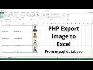 Php Export Image into Excel from database | Hindi