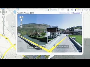 The Tour de France in Google Maps Street View