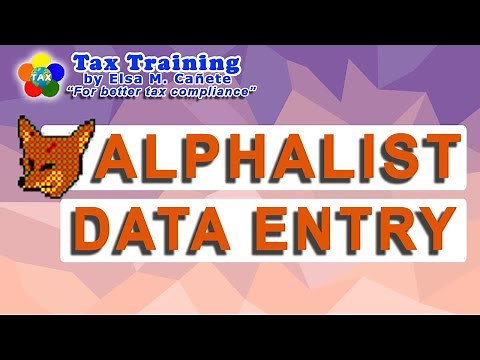 BIR Alphalist Data Entry and Validation Module