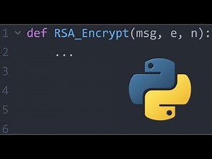 How to Encrypt with RSA using Python