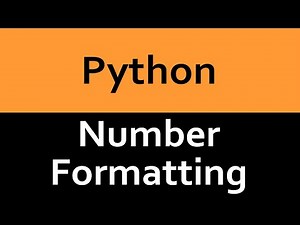 Intro to Python - Basic Number Formatting
