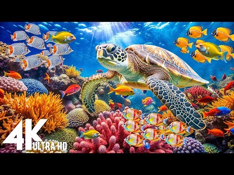 🌊 Under Red Sea 4K UHD | Colorful Coral Reef Fish & Sea Animals for Relaxation | 4K Video UHD #1